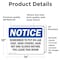 Signmission Remember To Put On Lab Coat Shoe Covers, 14 in W x Rectangle, Vinyl Decal OS-2PACK-NS-D-1014-L-18028 - alternate 5